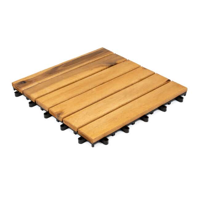 Stockholm Wood Deck Tile wooden interlocking patio tile