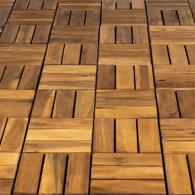 wood deck tile acacia terrace balcony
