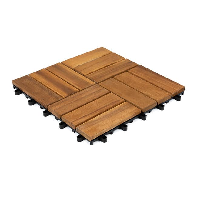 wood deck tile acacia terrace balcony