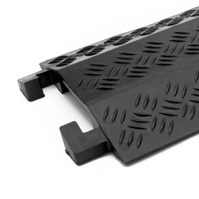 PVC Drop Over Cable Cover 1 channel – Black