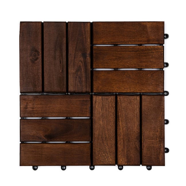 wood deck tile acacia terrace balcony