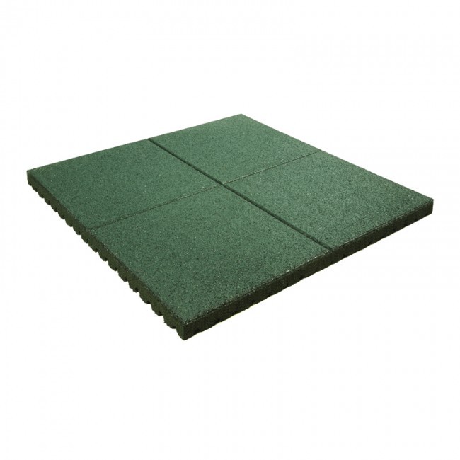 Rubber Playground Tile Green