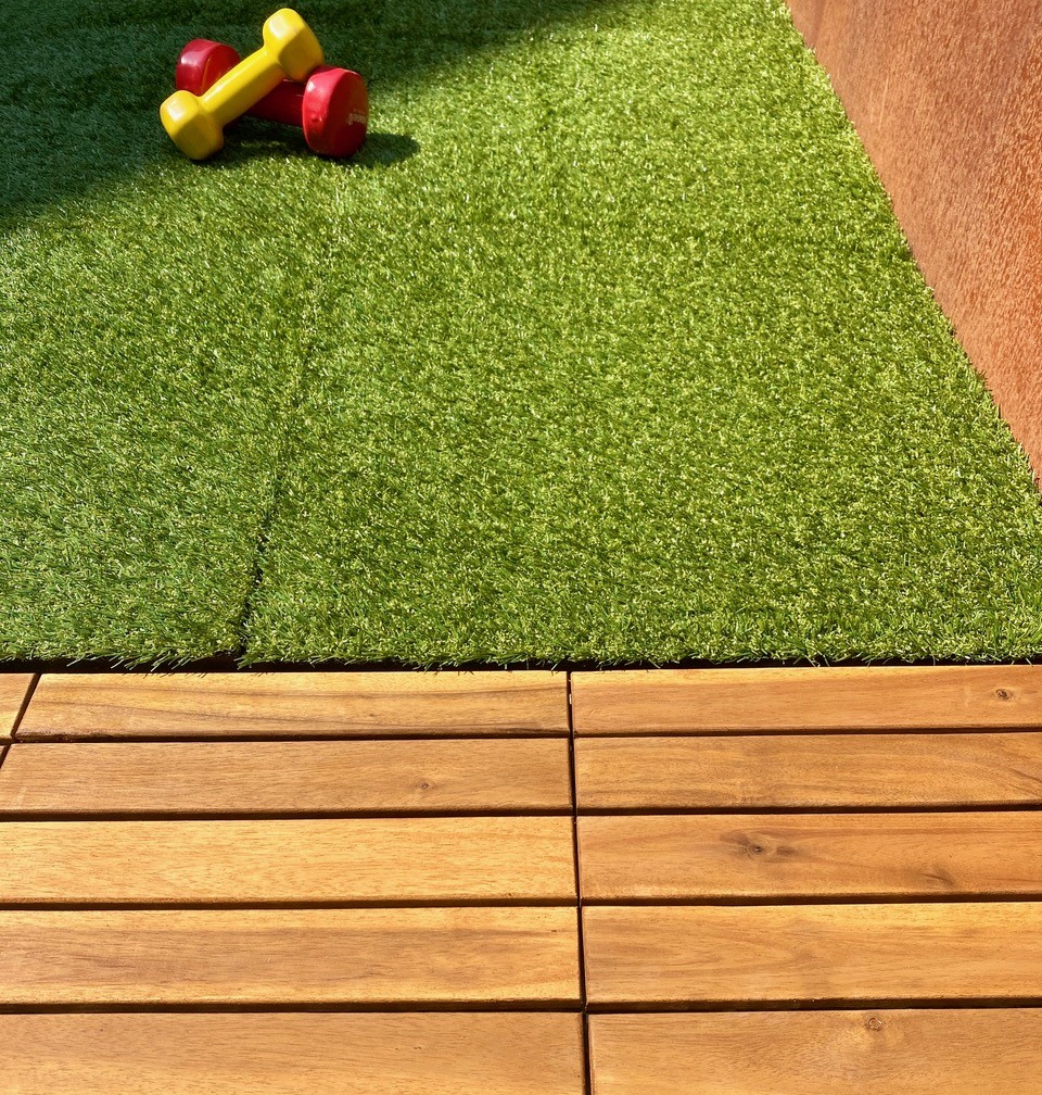 wood deck tile acacia terrace balcony interlocking deck tile